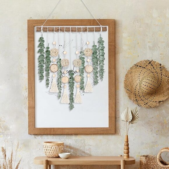 NEW 21’’ Eucalyptus Wall Hanging Decor Artificial Eucalyptus Plant - Picture 6 of 8